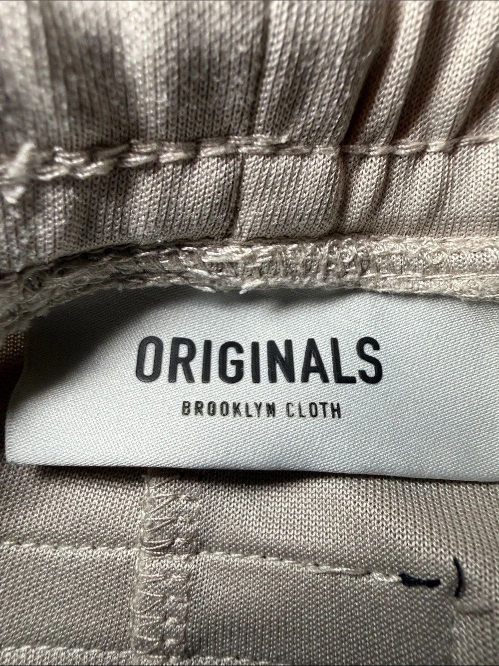 Originals Brooklyn Cloth Jogger Sweatpants Men’s Large Beige Tan